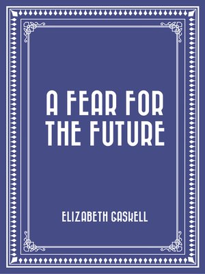 cover image of A Fear for the Future